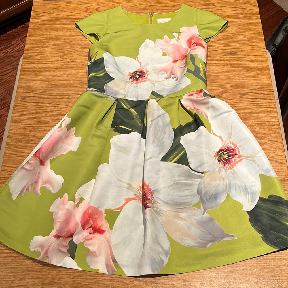Ted Baker Cap Sleeve Floral Dress